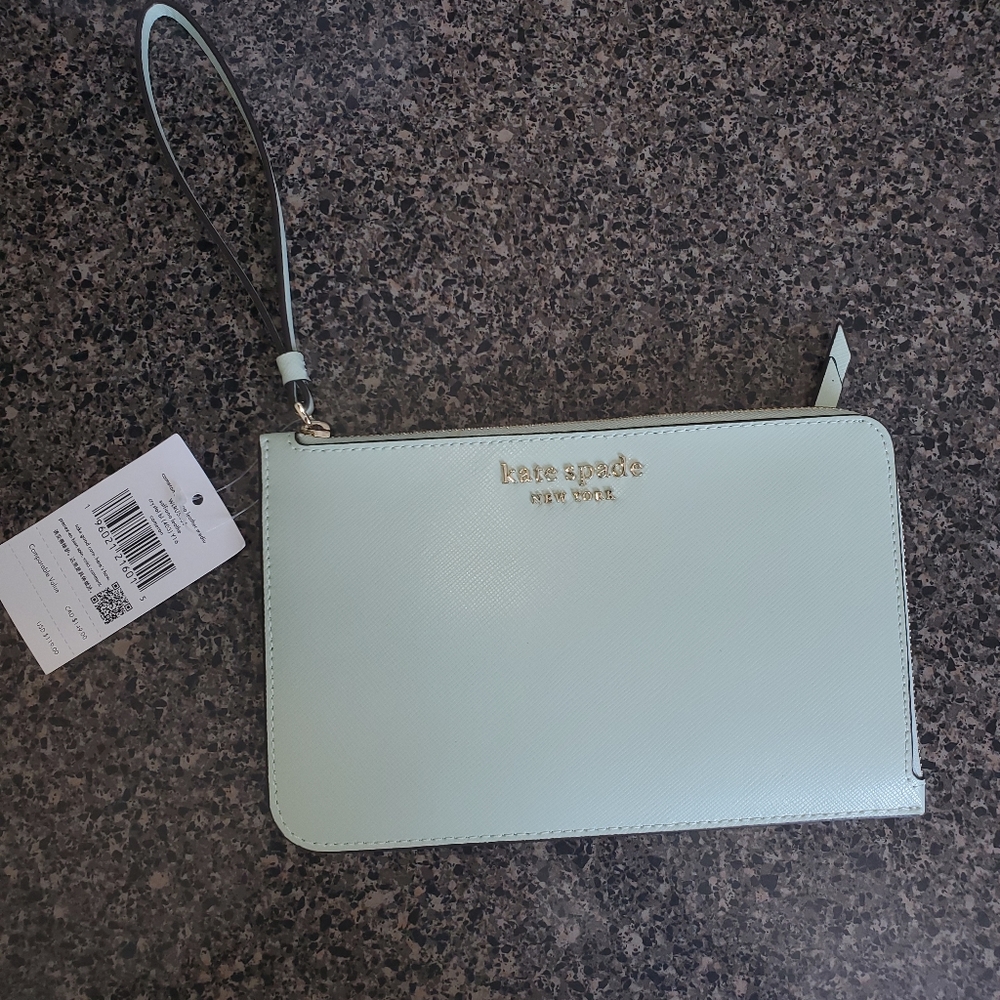 NWT Kate Spade Mint Wristlet - Picture 4 of 7